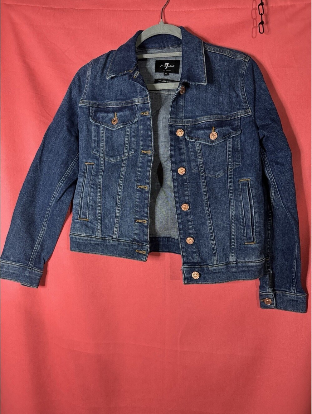 7 For All Man Kind Denim Jacket Size XS